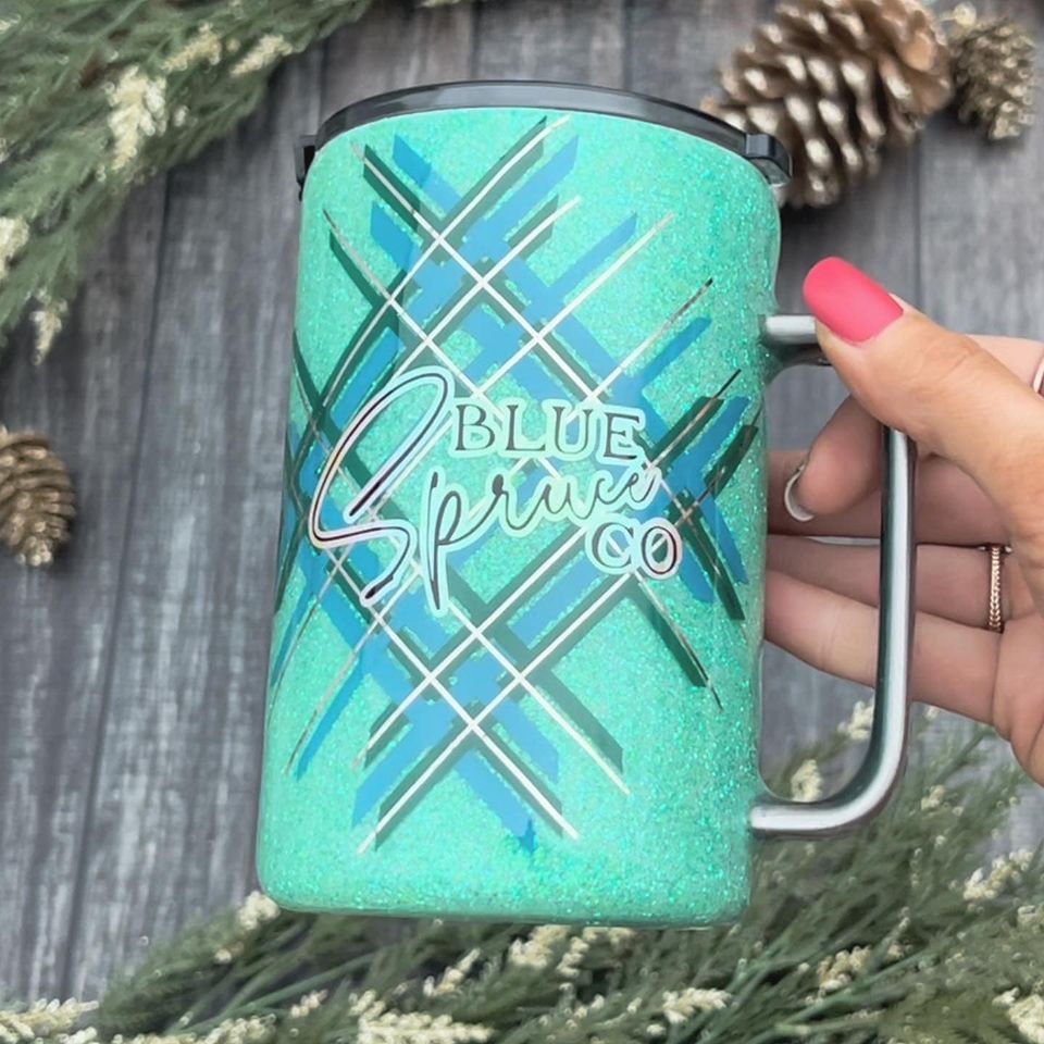 DECONSTRUCTED PLAID TUMBLER TUTORIAL! Day 9 of 12 Days of Christmas!