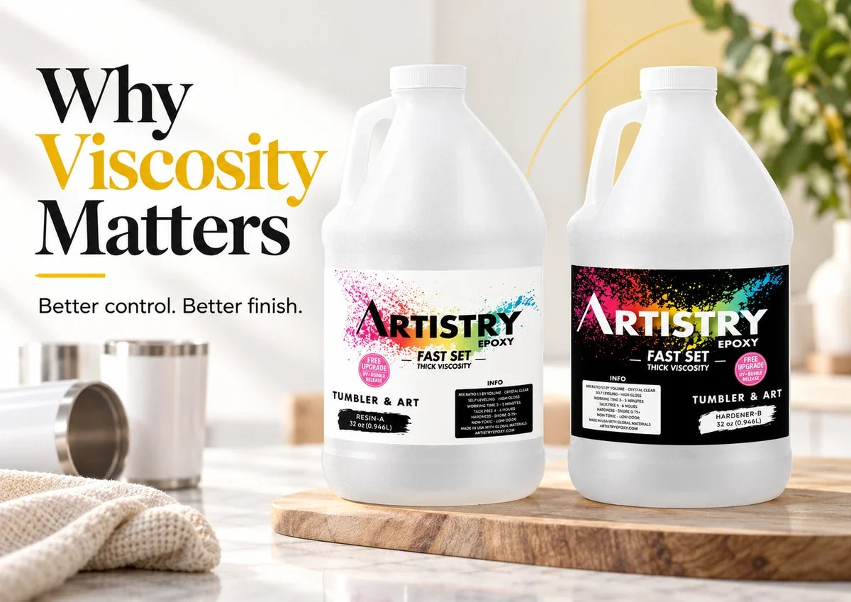Why Epoxy Viscosity Matters More Than You Think for Tumbler Making