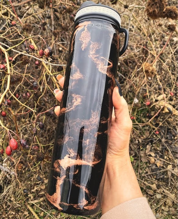 ROSE GOLD MARBLE EPOXY TUMBLER TUTORIAL!