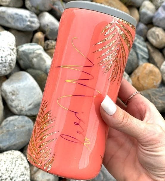 PEACH PALM PEEK-A-BOO TUMBLER TUTORIAL!