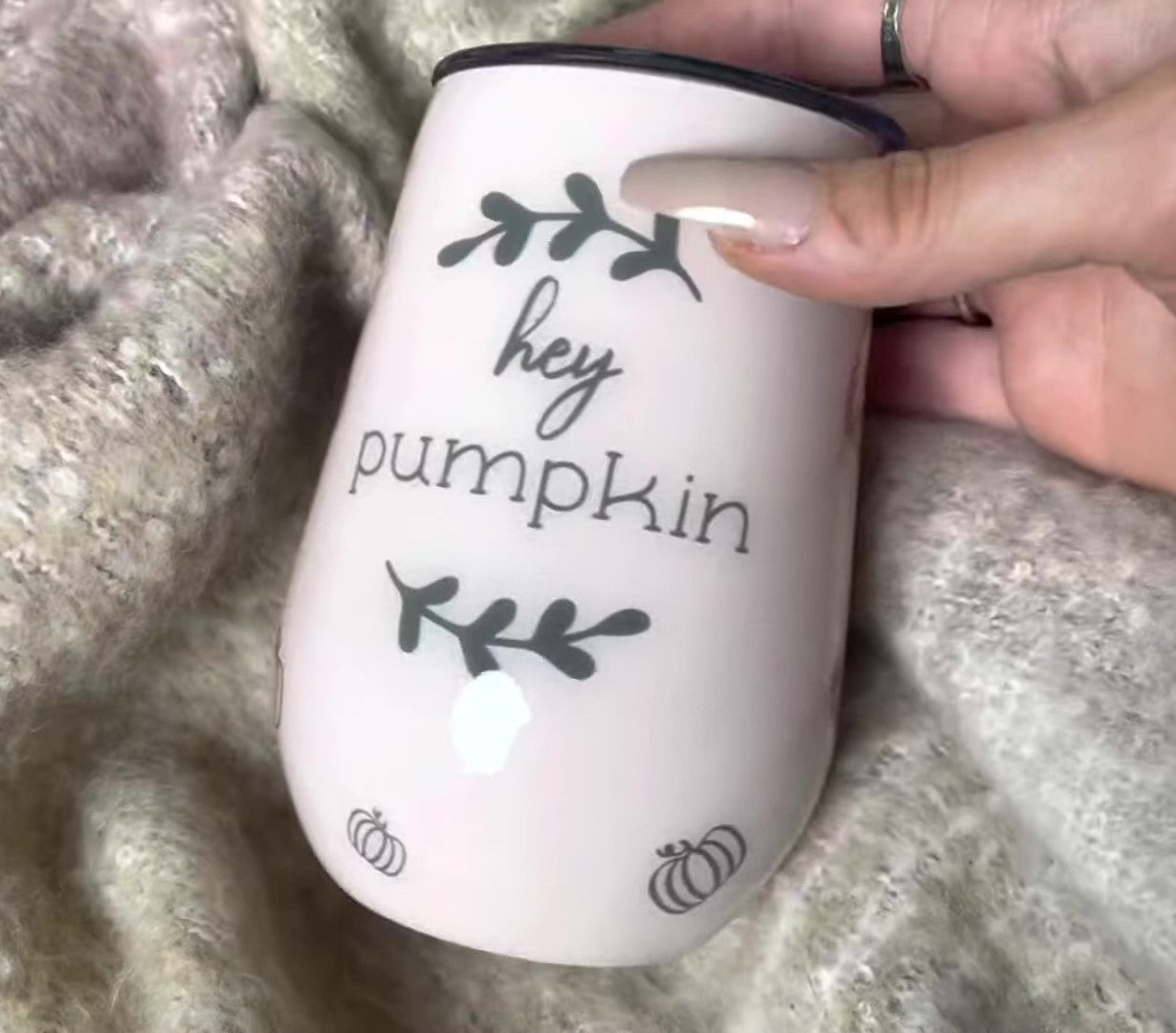 Blush Pink PUMPKIN Tumbler!