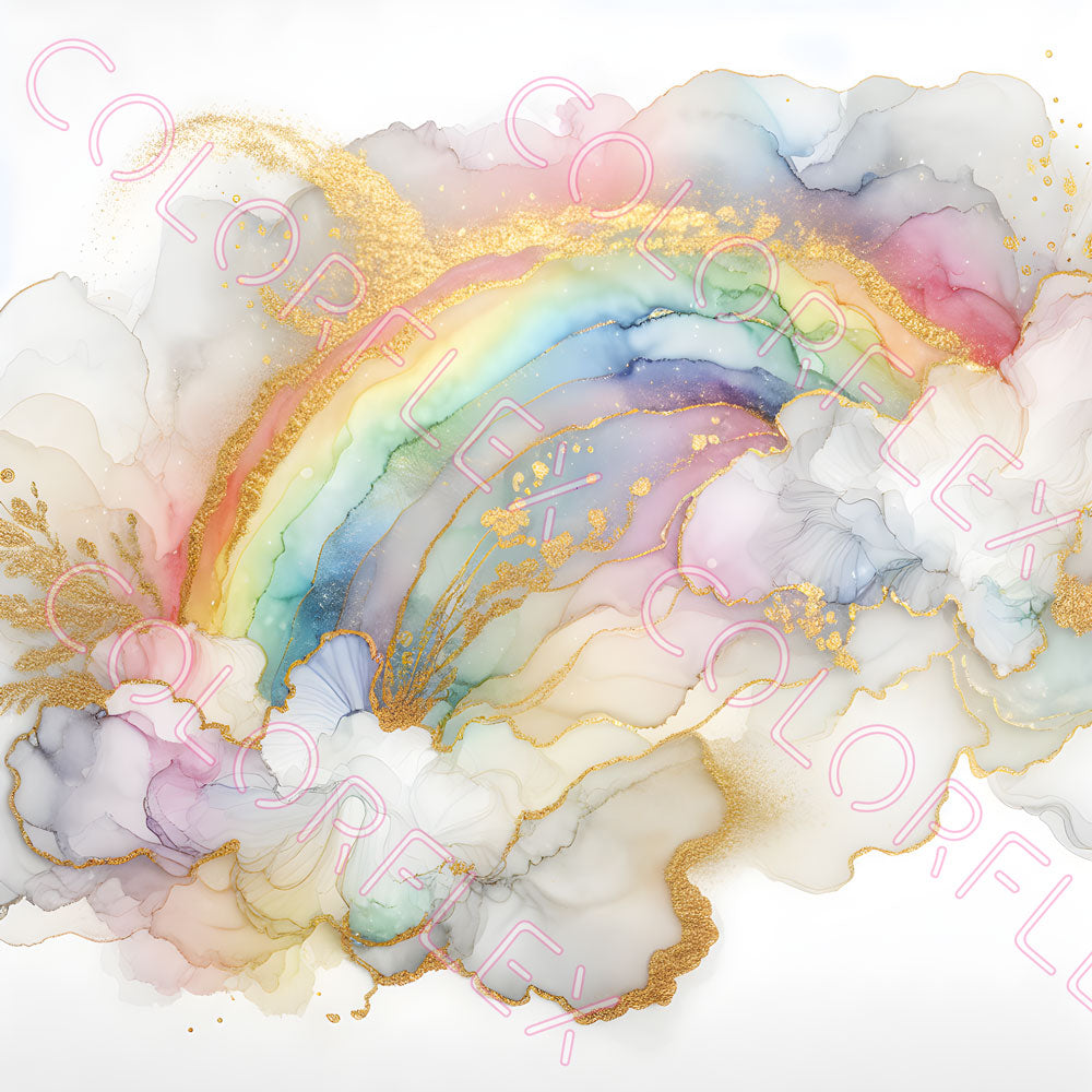 wv-1109 Alcohol Ink Rainbow