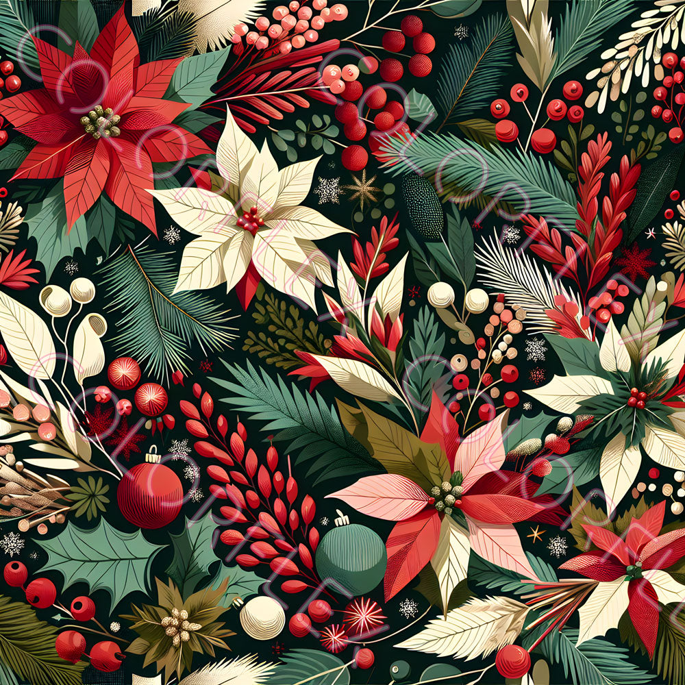 wv-1128 Christmas Florals