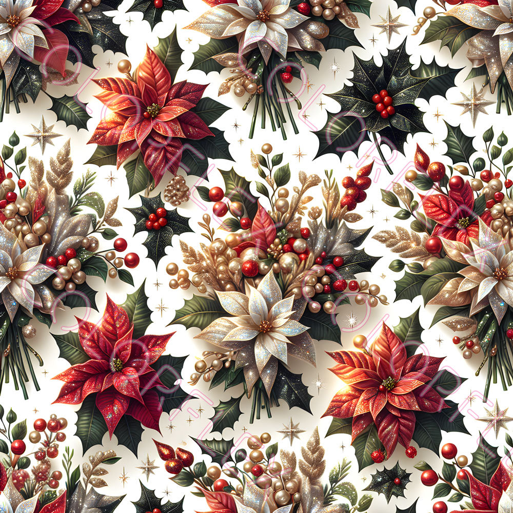 wv-1129 Christmas Florals 1