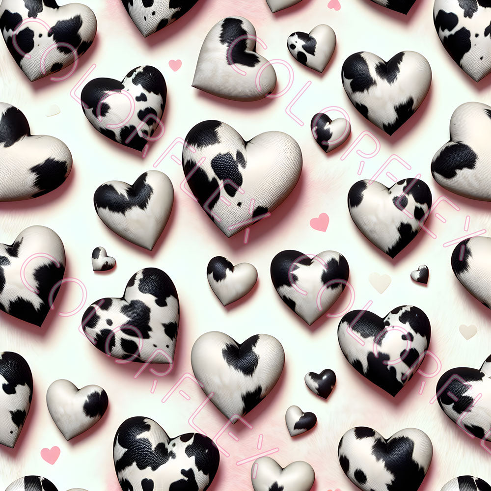 wv-1141 Cow print Hearts