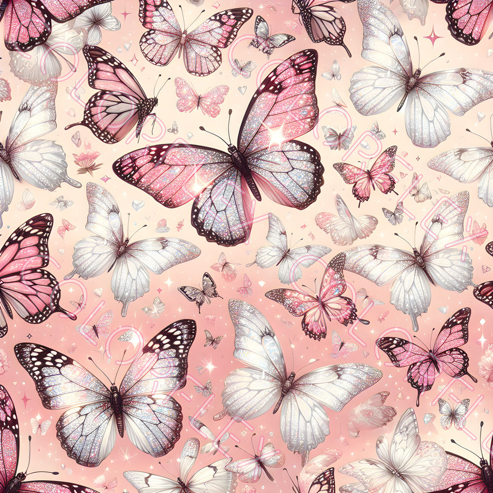 wv-1211 Pink Butterflies