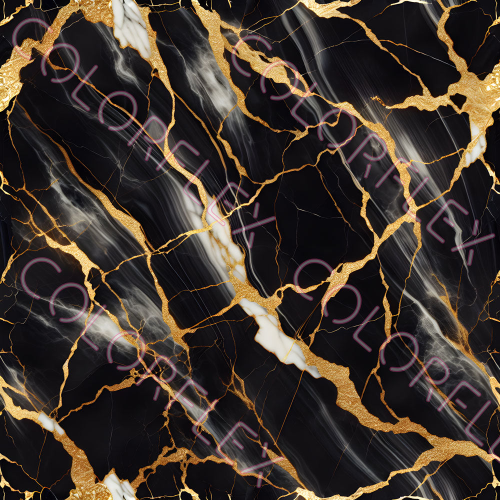 wv-1106 Black and Gold Marble