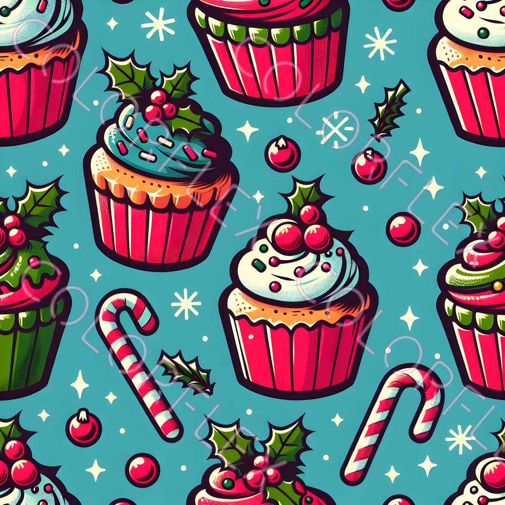 wv-1098 Christmas Cupcakes