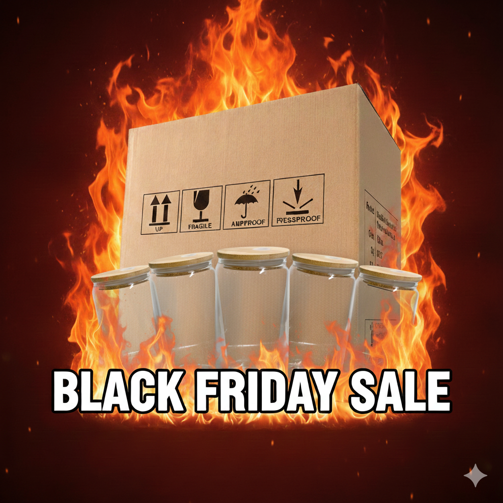 16 oz Glass Jar Tumbler Case (25 pack)