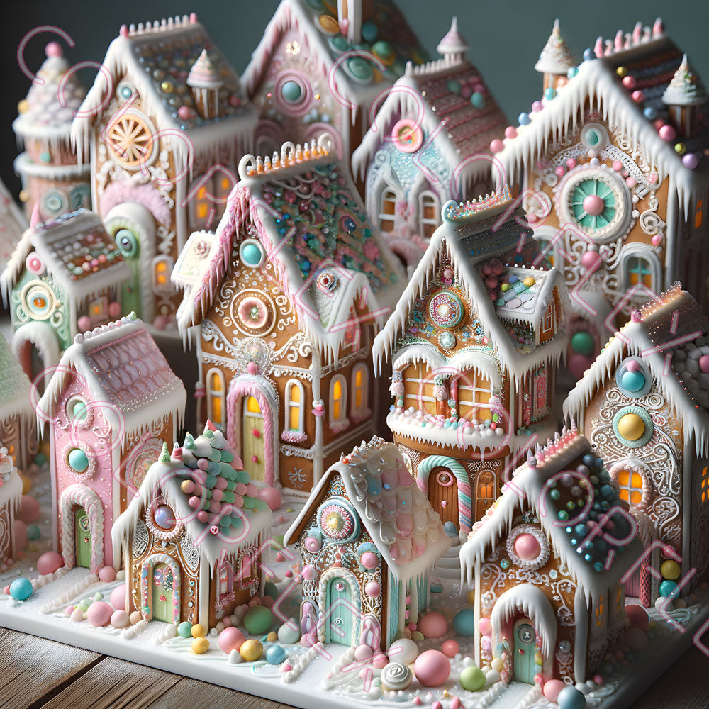 wv-1065 Gingerbread Houses