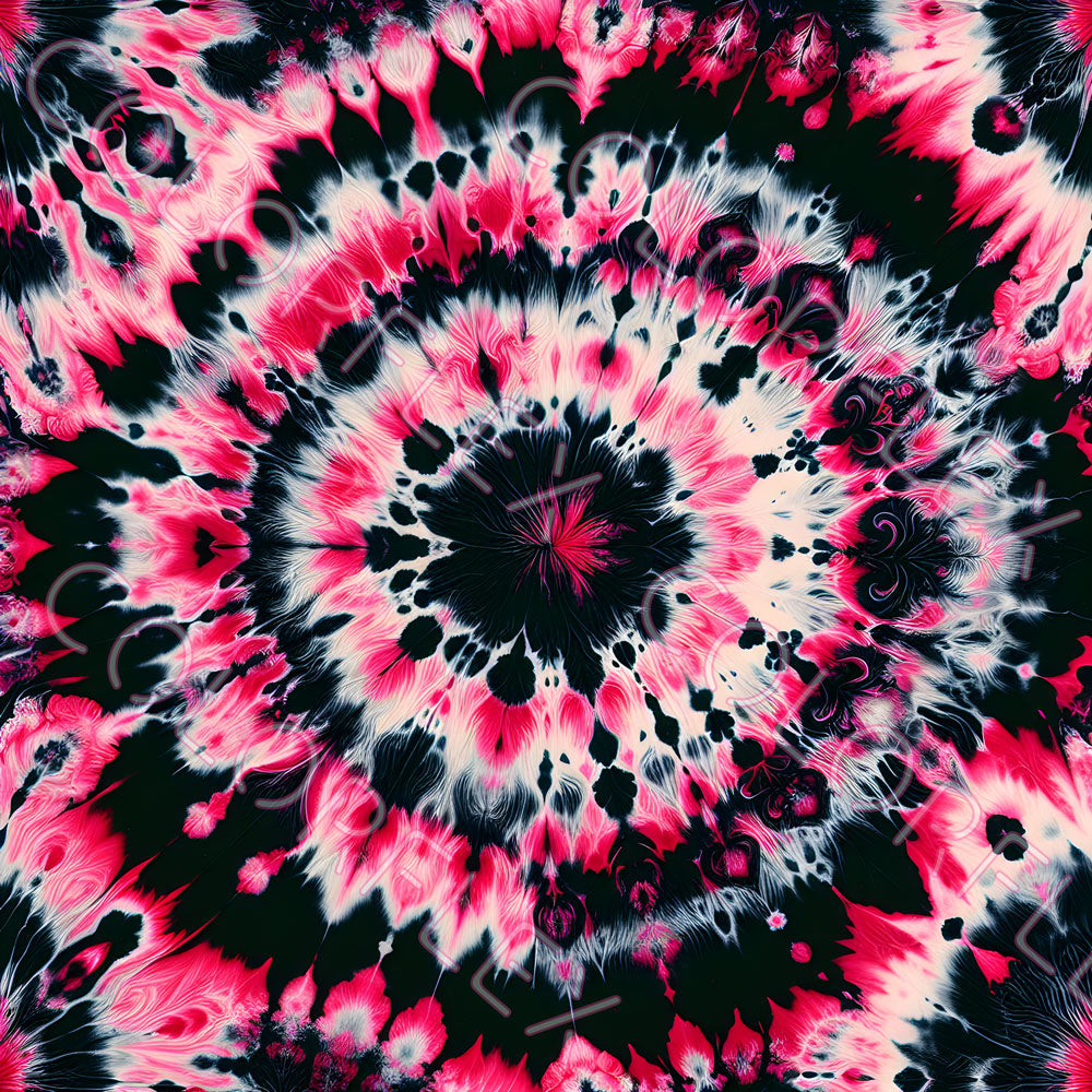 wv-1057 Pink and Black Tie Dye 2