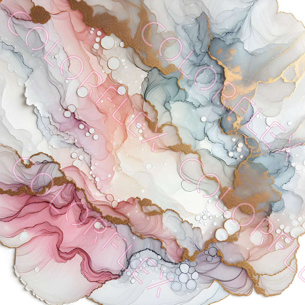 wv-1047 Pastel Alcohol Ink Art