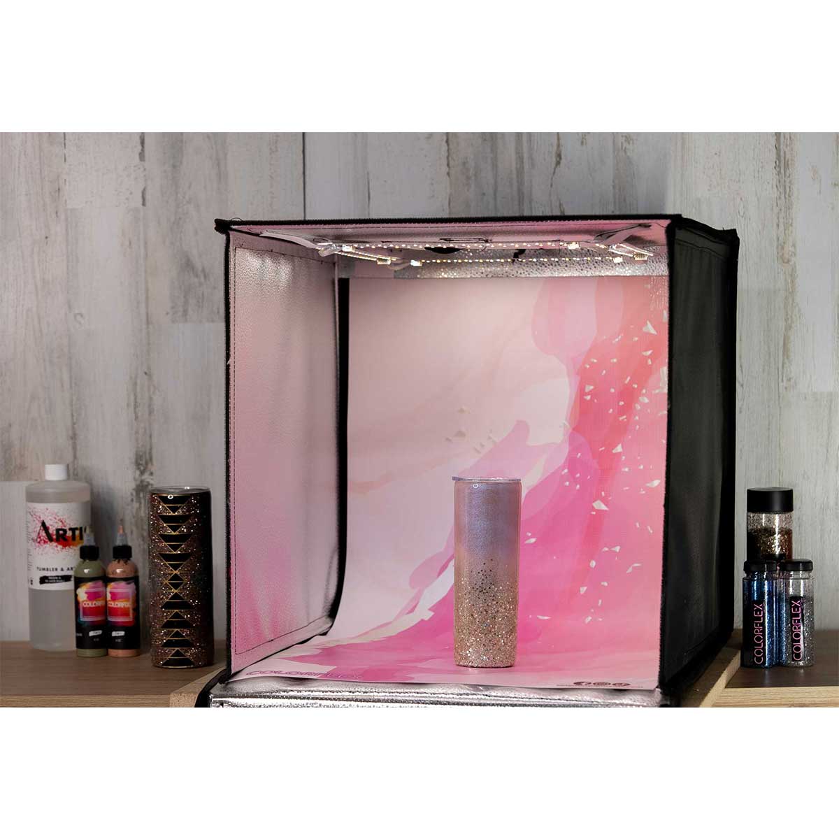 Pink Watercolor Backdrop Mat