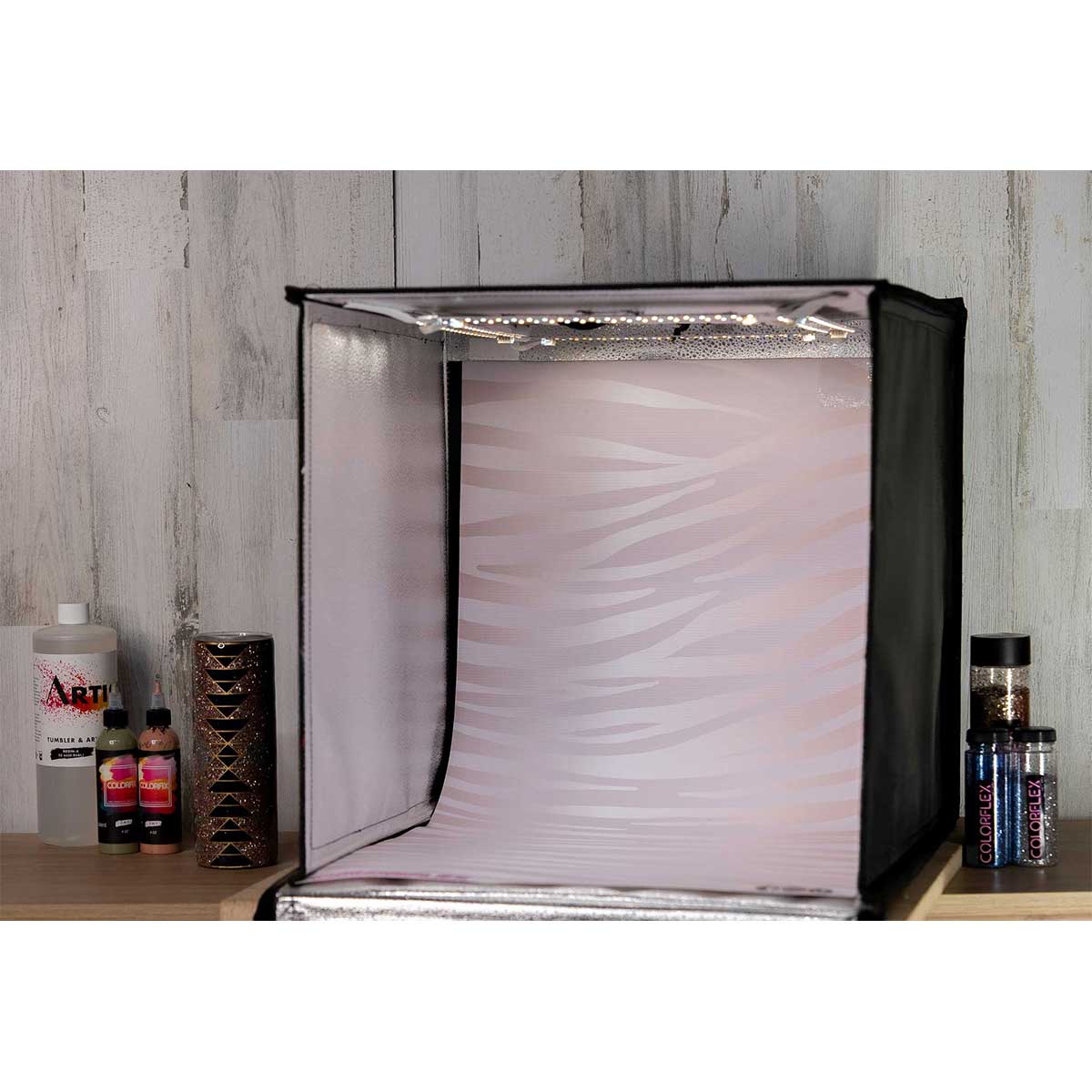 Pink Zebra Backdrop Mat