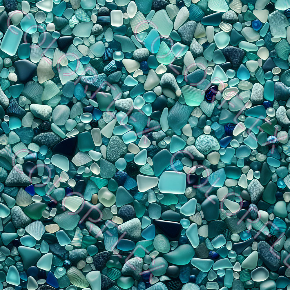 wv-1010 Teal Sea Glass 2