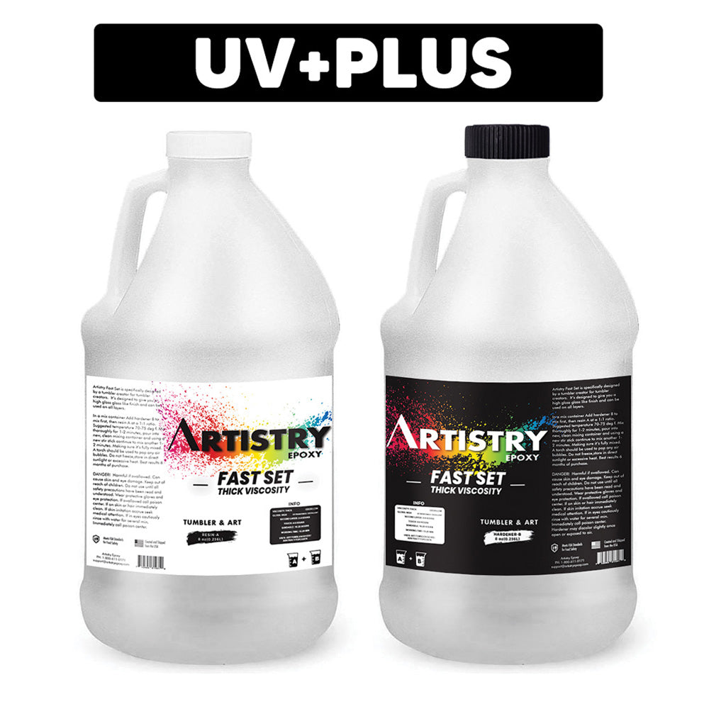 Artistry Tumbler / Art Epoxy - Fast Set (Thick Viscosity) 1:1 Formula UV +PLUS