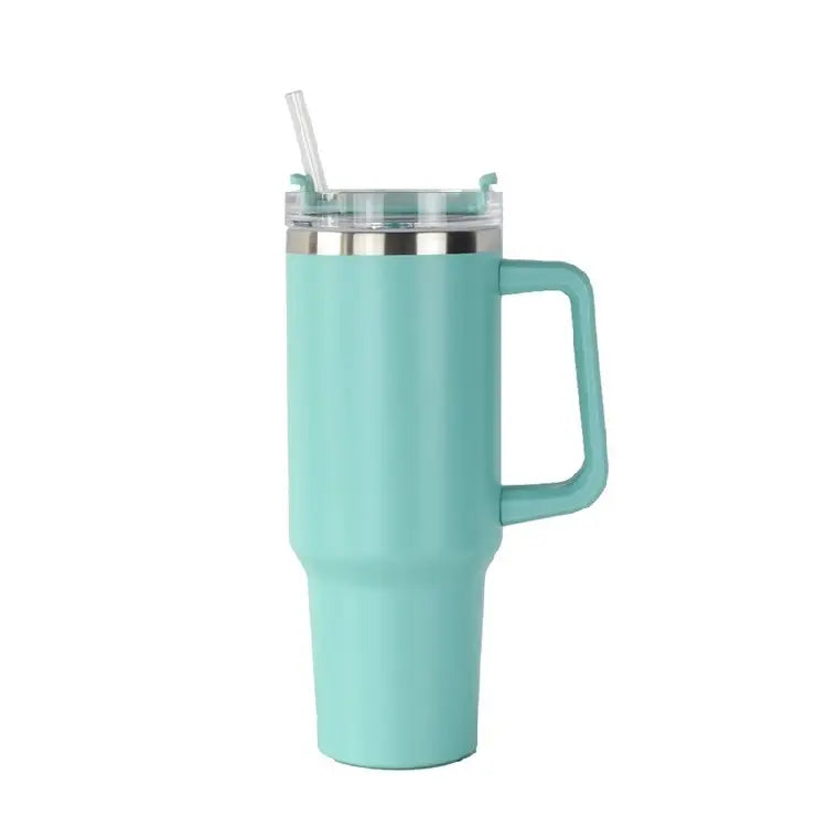 Arctic 40 oz Stainless Handle Tumbler with lid and straw