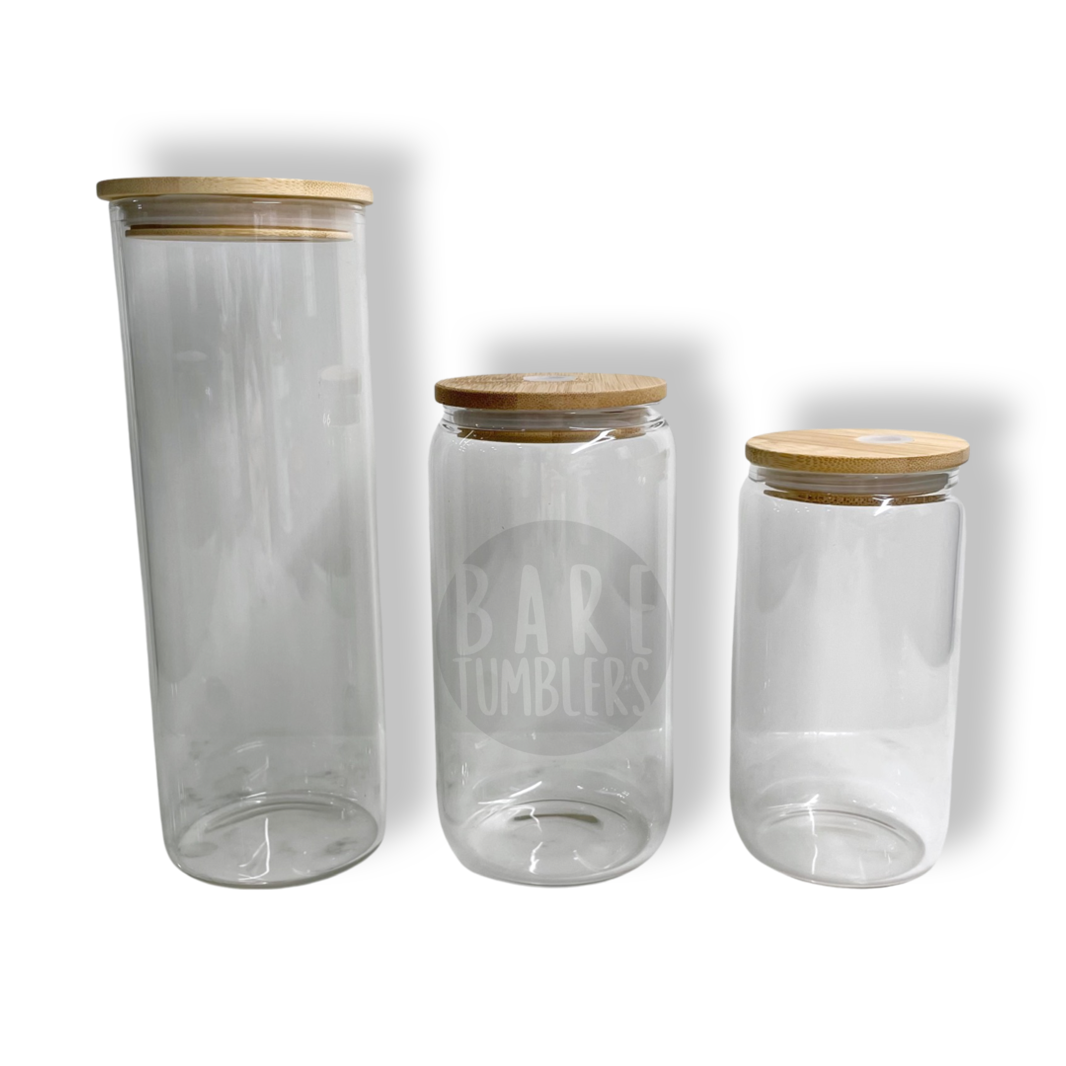 CLEAR Glass Jar for Sublimation