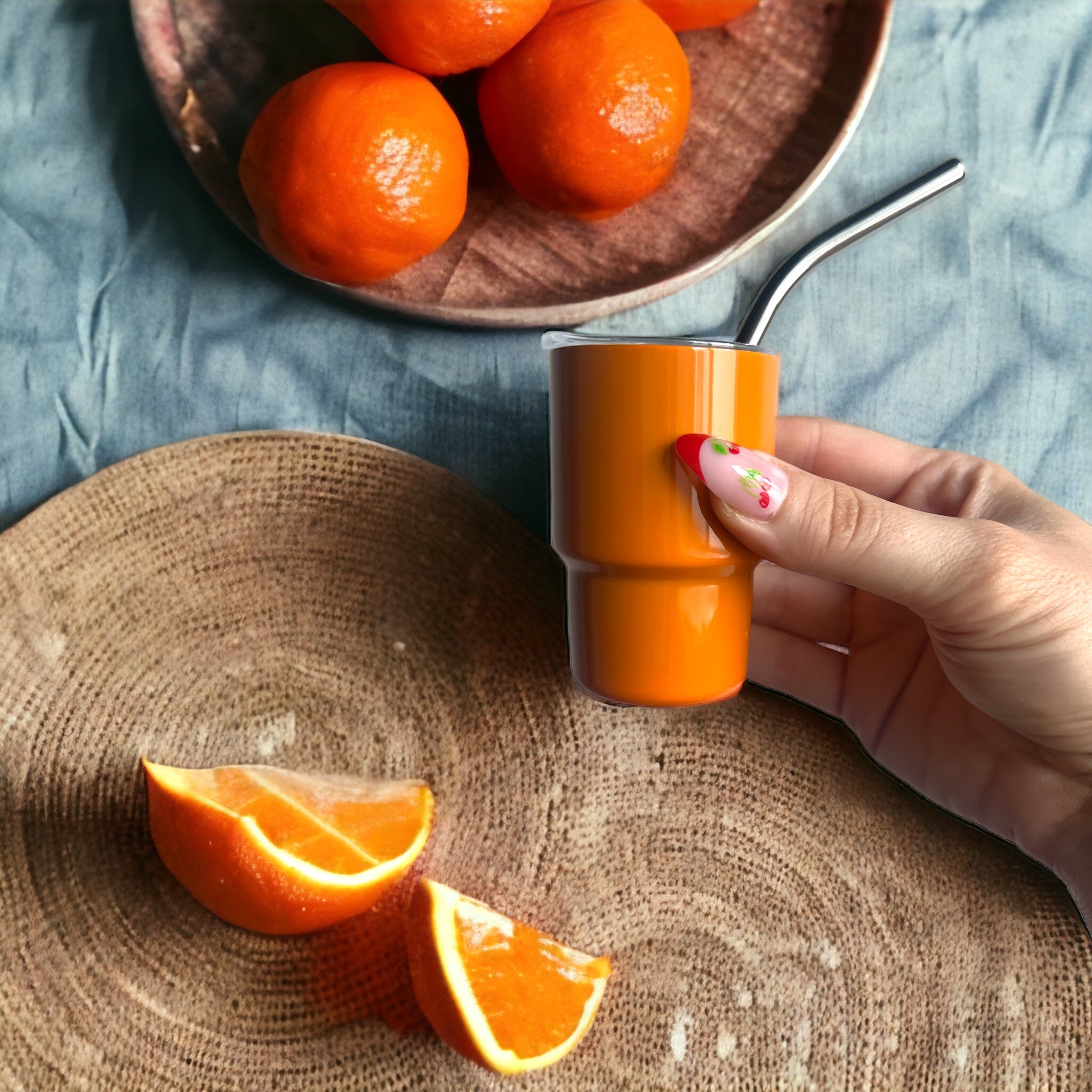 Mini Tumblers with Lid and Straw!