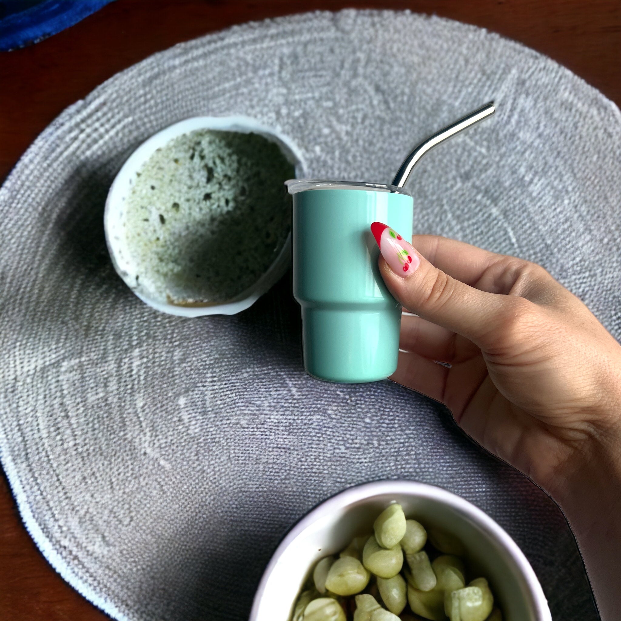 Mini Tumblers with Lid and Straw!