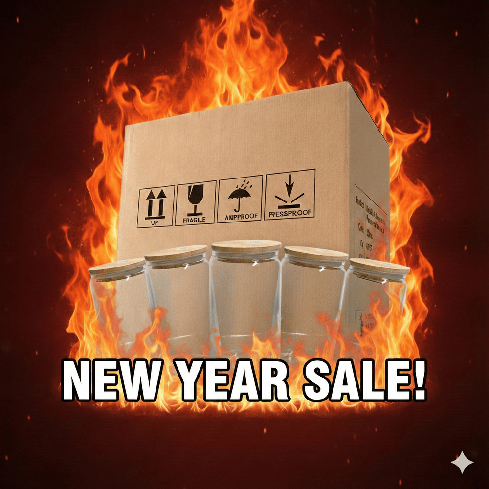 25 oz Glass Jar Tumbler Case (25 pack)