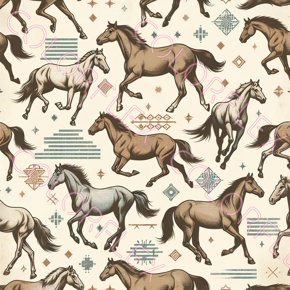 wv-1448 Horses Design