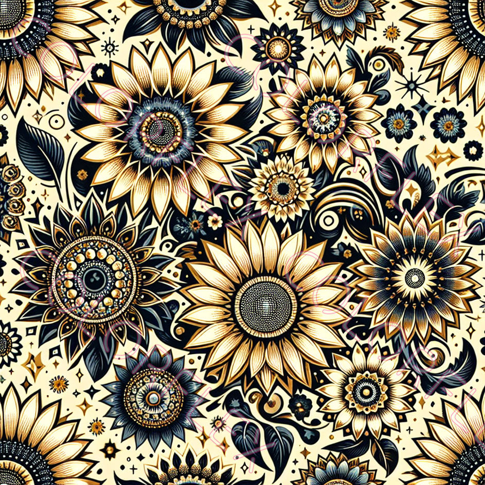 wv-1595 Sunflower Design