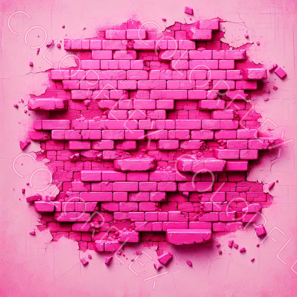 wv-1726 Hot Pink Brick Wall(1)