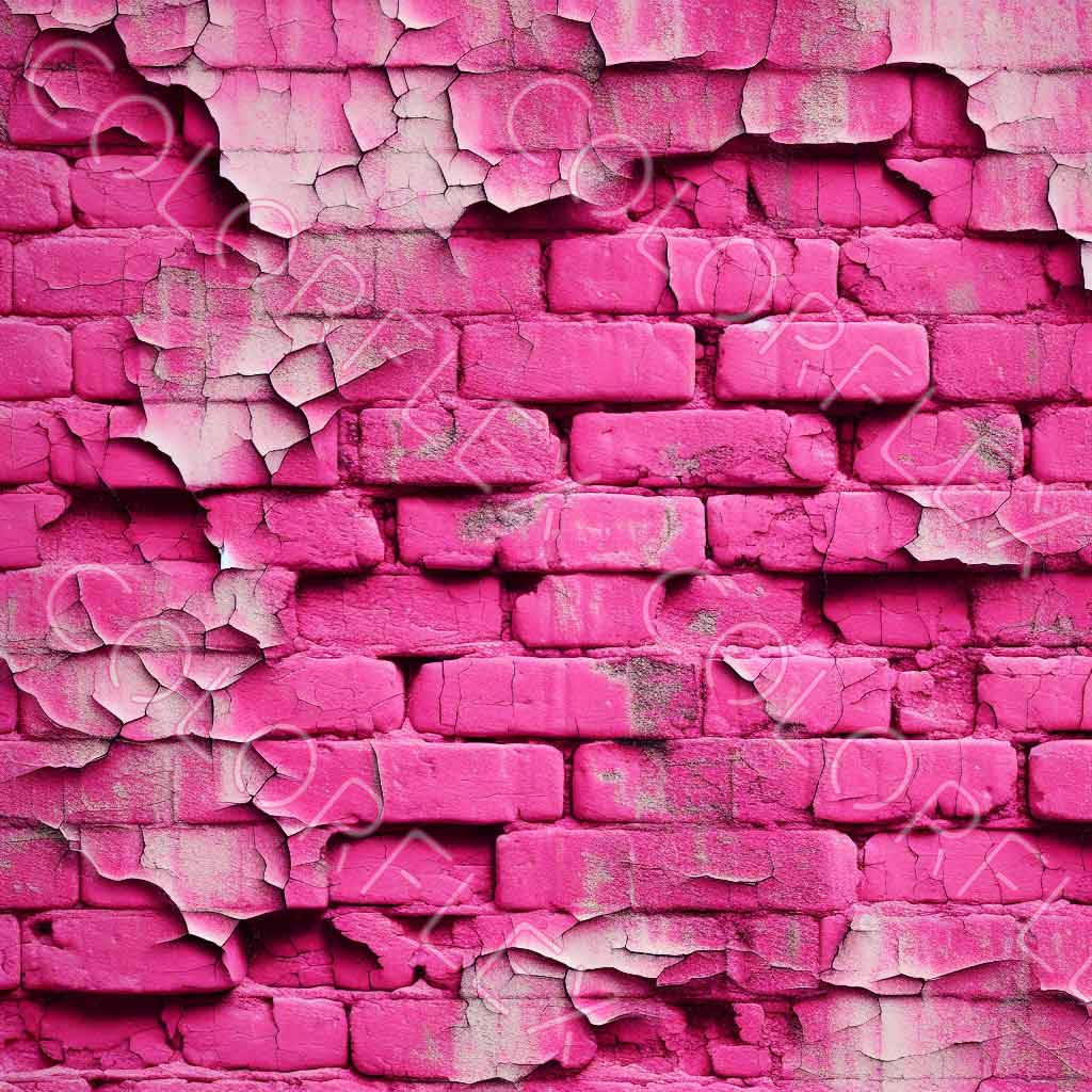 wv-1772 Pink Distressed Brick Wall