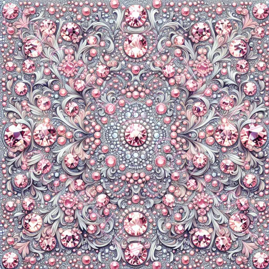 Pink Stone Design wv-1997 Pink gemstones – Artistry Epoxy